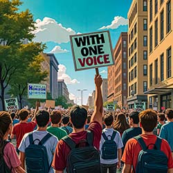 NO KINGS DAY PROTESTS